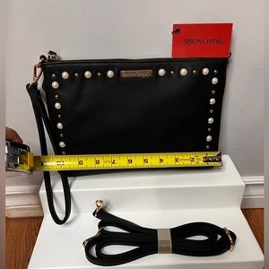 Simon Chang NWT Black Wristlet or Crossbody!!